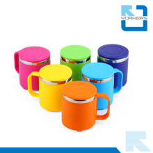 Coupe d&#39;alcool à trois couleurs en acier inoxydable à double mur en eau pour enfants